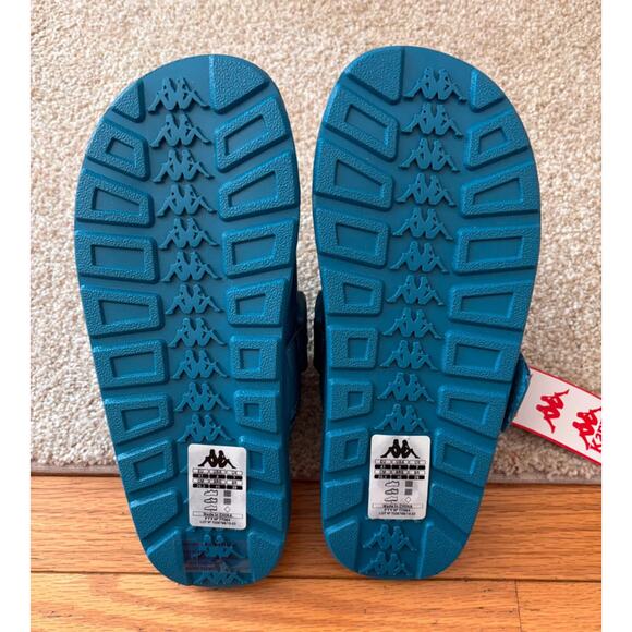 Kappa 222 Banda Mitel 1, Slide Sandals Blue Sky-White-Grey-Lt Unisex 8 - Picture 3 of 8